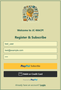 Register page form