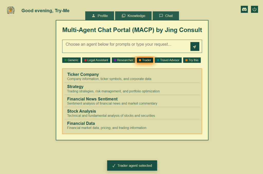 Expanded agent domain card