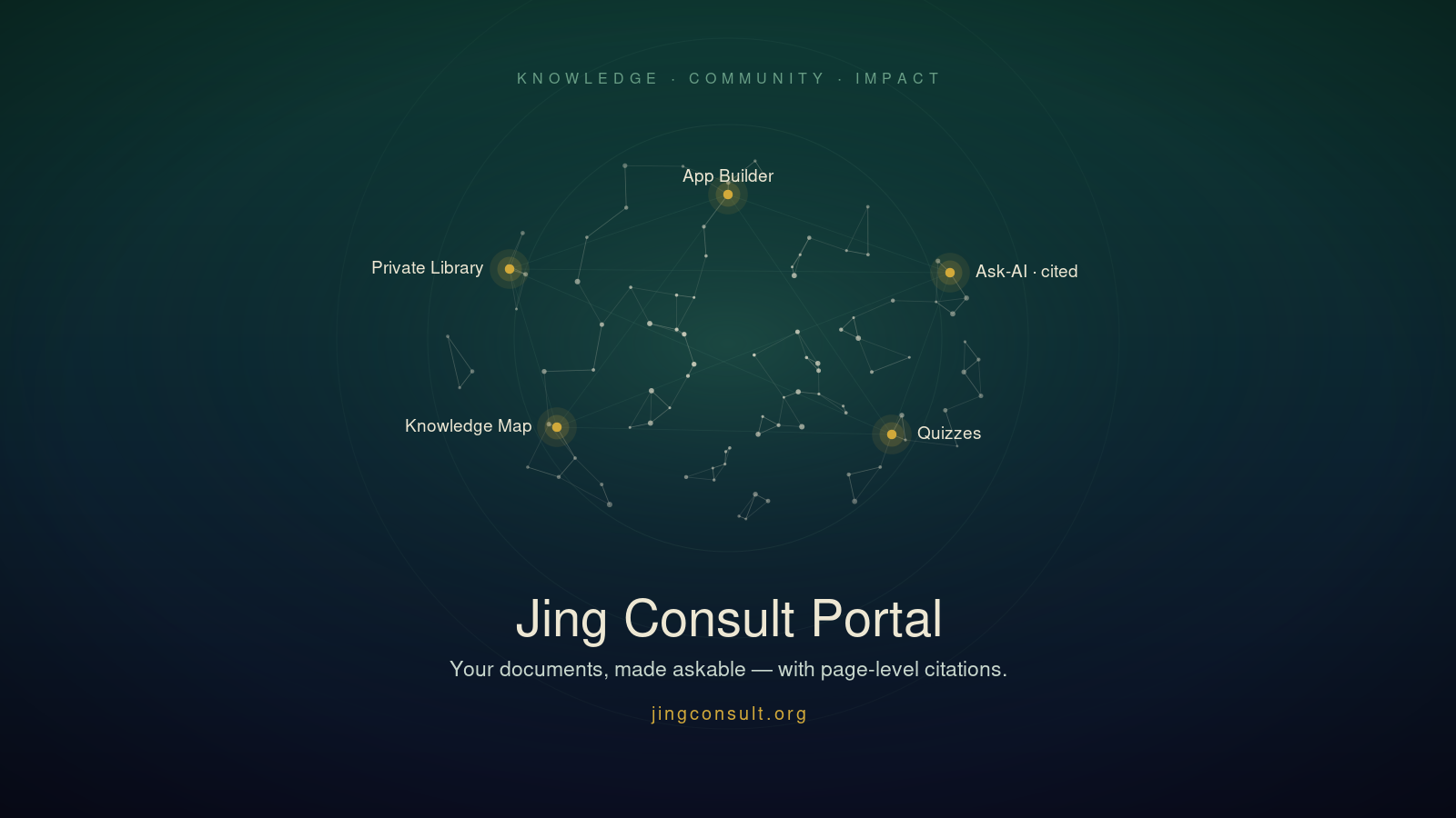 A private knowledge graph over your own library