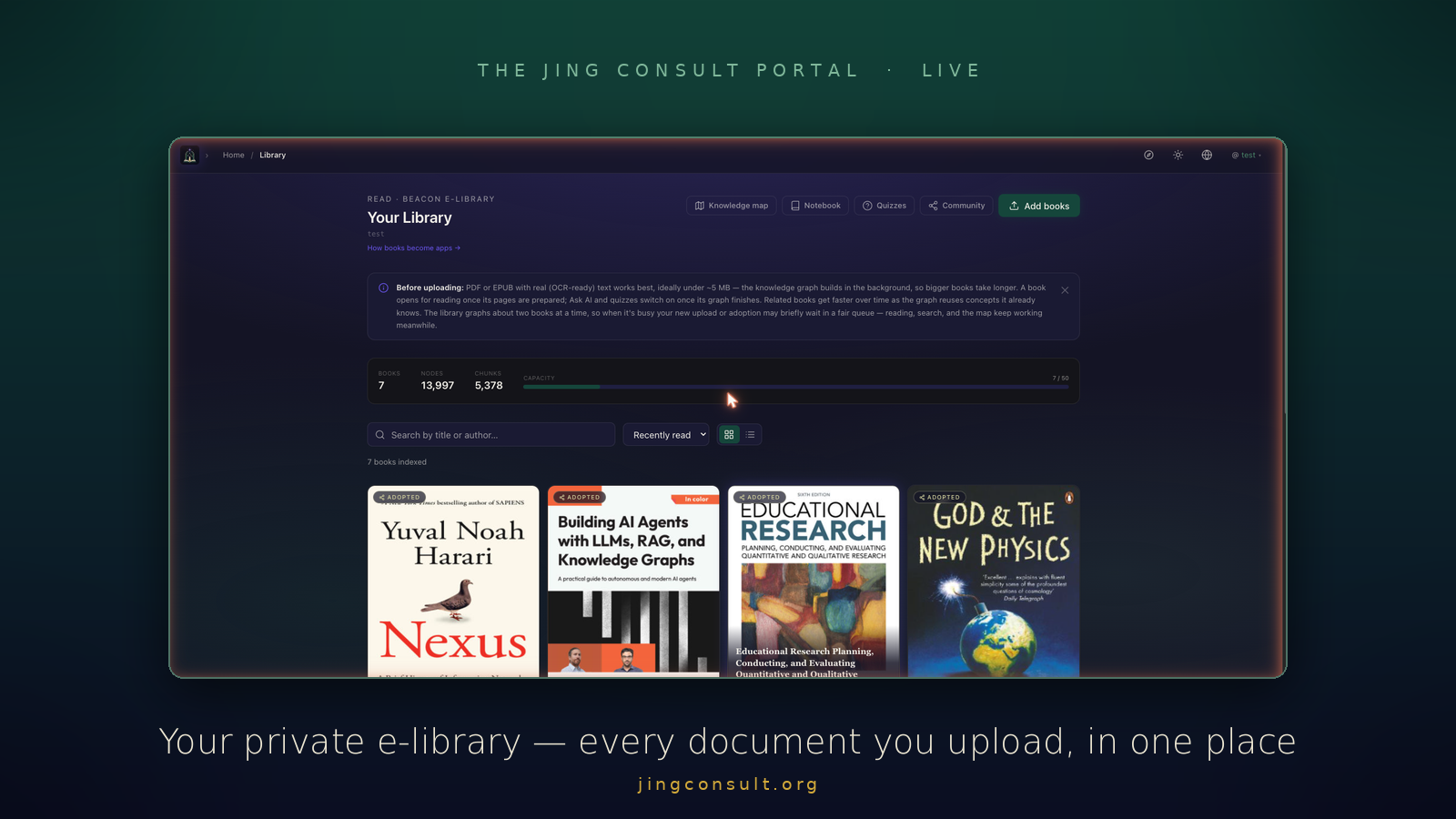 Jing Consult Portal — your private e-library